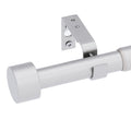 1 Diameter Adjustable Curtain Rods,32-144 Heavy Duty Single Curtain Rod Set,Easy to Install,Frosted Silver