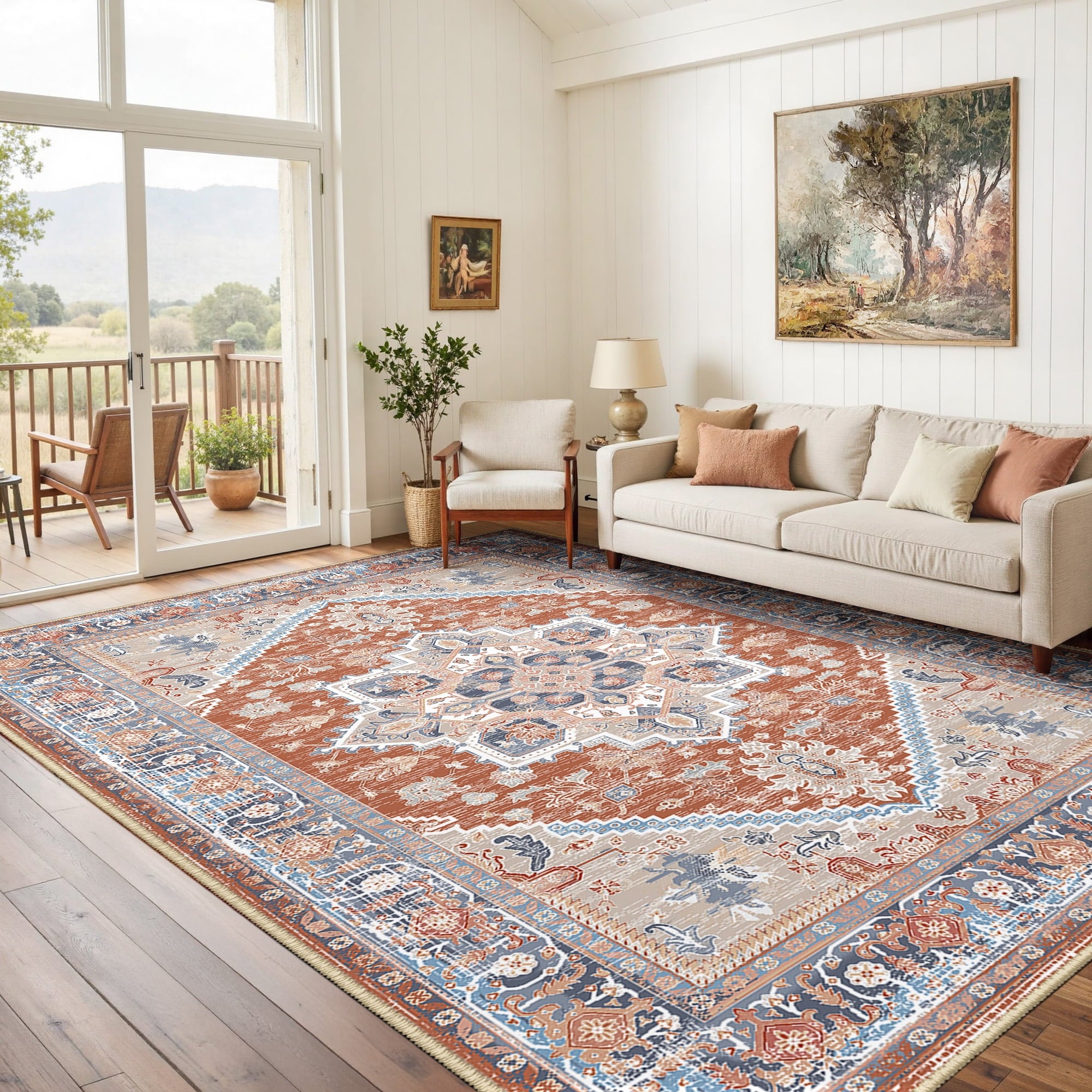 Area Rug 6'x9' Washable