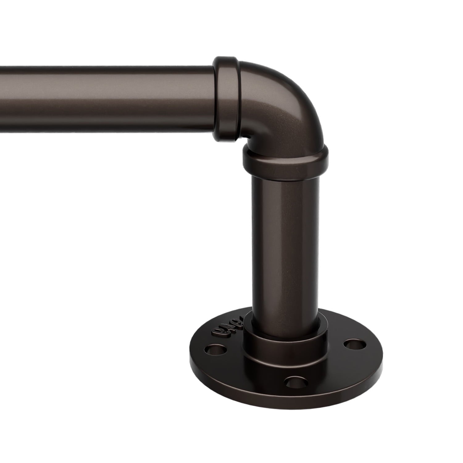120 to 240Curtain Rods for Windows,1 inch Industrial Curtain Rod, Adjustable Wrap Around Curtain Rods,Industrial Indoor/Outdoor Curtain Rod,Bronze